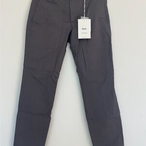 NWT Gray Slim-Fit Chinos with Stretch Fabric